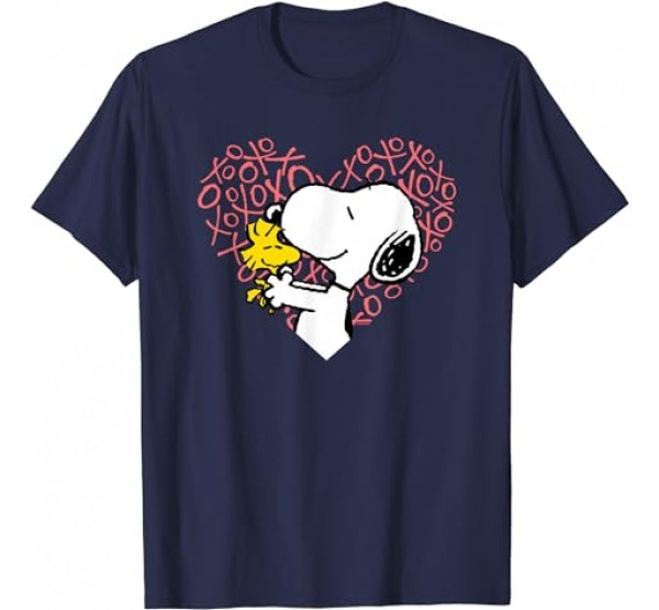 Peanuts - Snoopy Woodstock XO Heart T-Shirt Peanuts - Snoopy Woodstock XO Heart T-Shirt